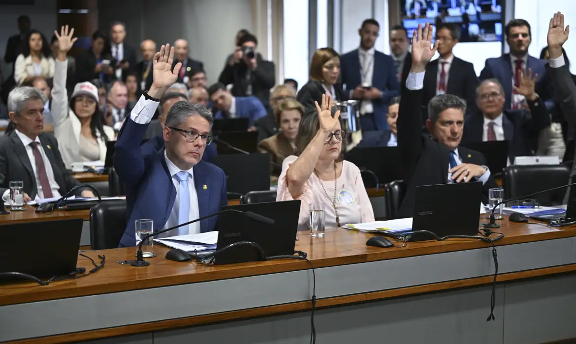 Senadores reunidos na Comissão de Constituição, Justiça e Cidadania do Senado. Foto: Ton Molina/Agência Senado