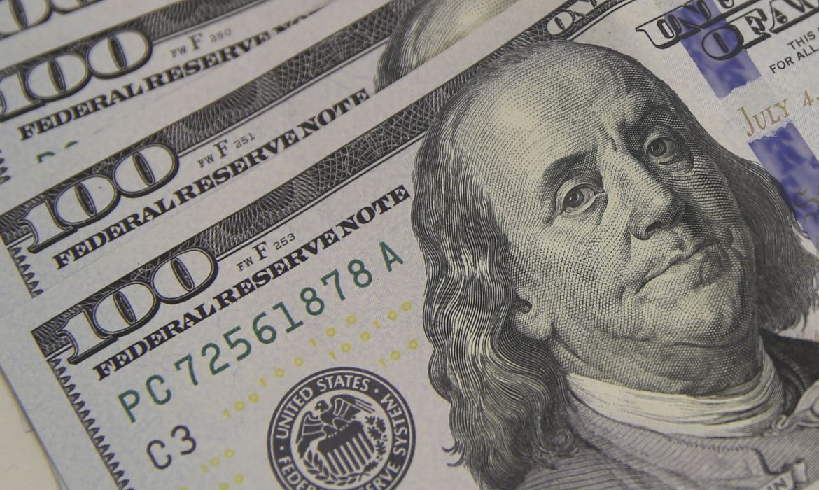 Cédulas de dólar. Foto: Valter Campanato/Agência Brasil