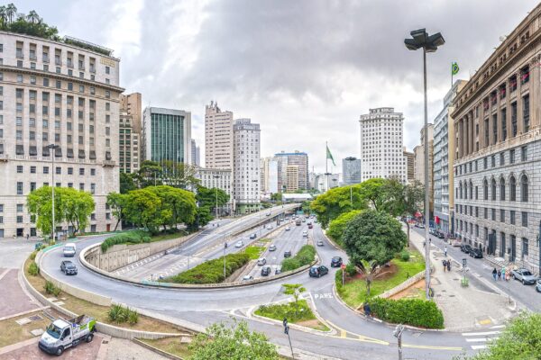 Edifício Matarazzo, sede da Prefeitura de São Paulo, ao lado do Viaduto do Chá, no centro da capital paulista