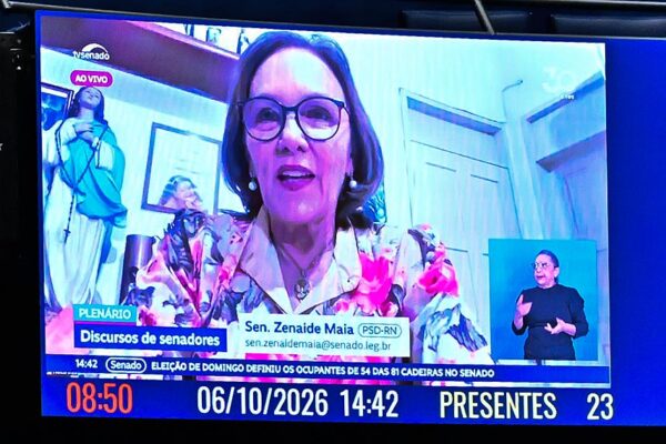 Zenaide Maia defende o fim da escala 6x1 e pede atenção para a vacinação de crianças